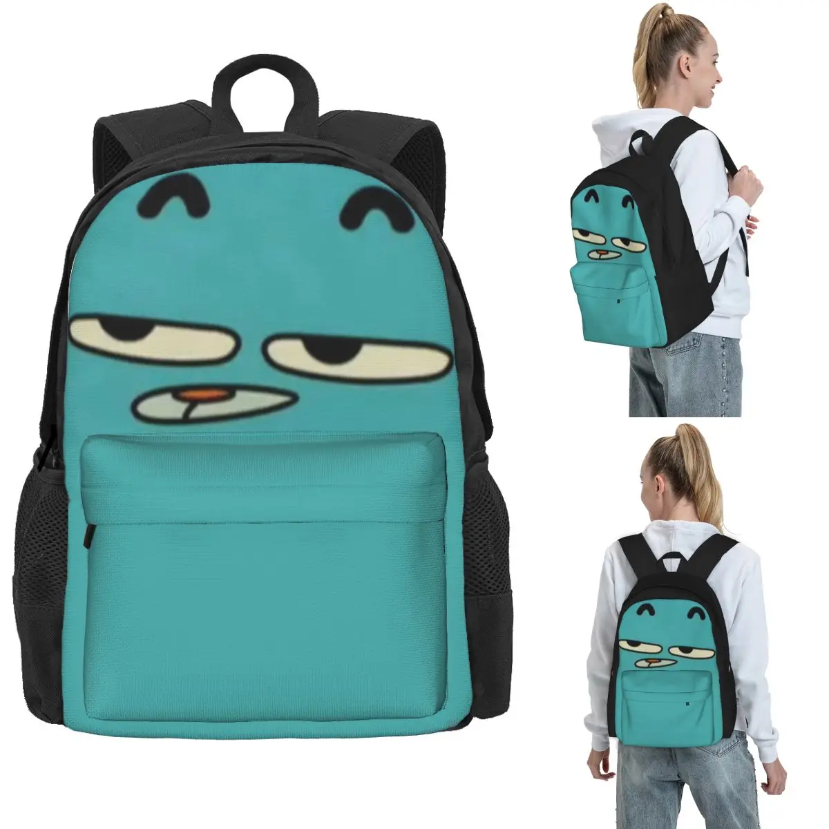 

Рюкзаки Gum Gumball для мальчиков и девочек, сумка для книг, большая вместительная школьная сумка для студентов, рюкзак для ноутбука, сумка на плечо