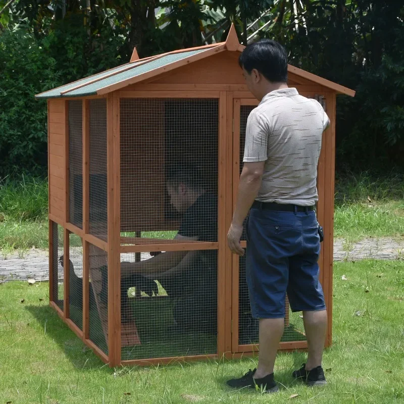 Outdoor chicken cage, chicken nest, house, large pigeon, bird, rabbit shack, rainproof, sunproof, anti-corrosion, outdoor solid