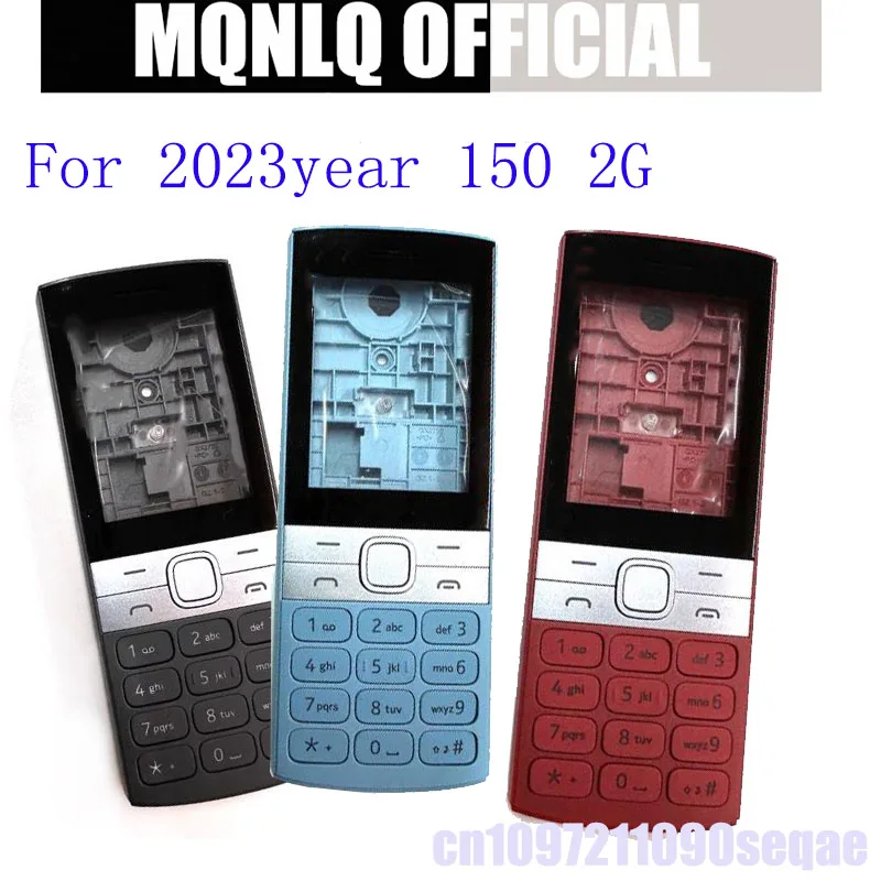 

Полный корпус для Nokia 2023year 150 2G, новый полный полный чехол для мобильного телефона + запасные части для клавиатуры