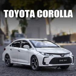 Coche de aleación híbrida Toyota Corolla 1:32, vehículo fundido a presión y de juguete, modelo de coche, sonido y luz, juguetes para niños, regalos