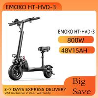EMOKO HT-HVD-3 Electric Scooter 48v 15ah Battery Escooter Roller 48V 800W att Folding Electric Kick Scooter E-Scooter With Seat