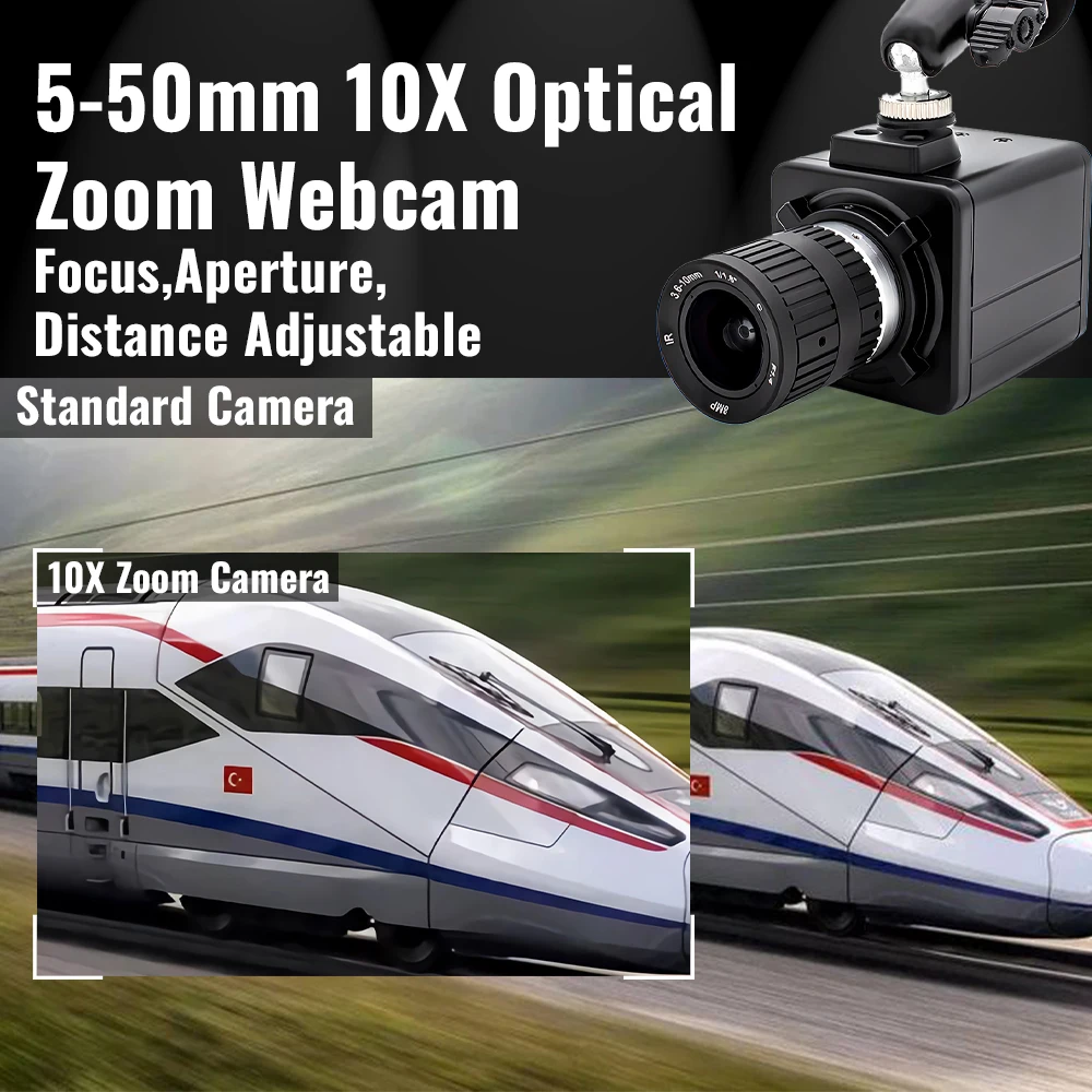 WGWK 4K MINI IP Camera 3/4/5/8MP Manual Zoom POE48V CS Lens Metal Box Industrial Inspection Security Webcam Video Surveillance