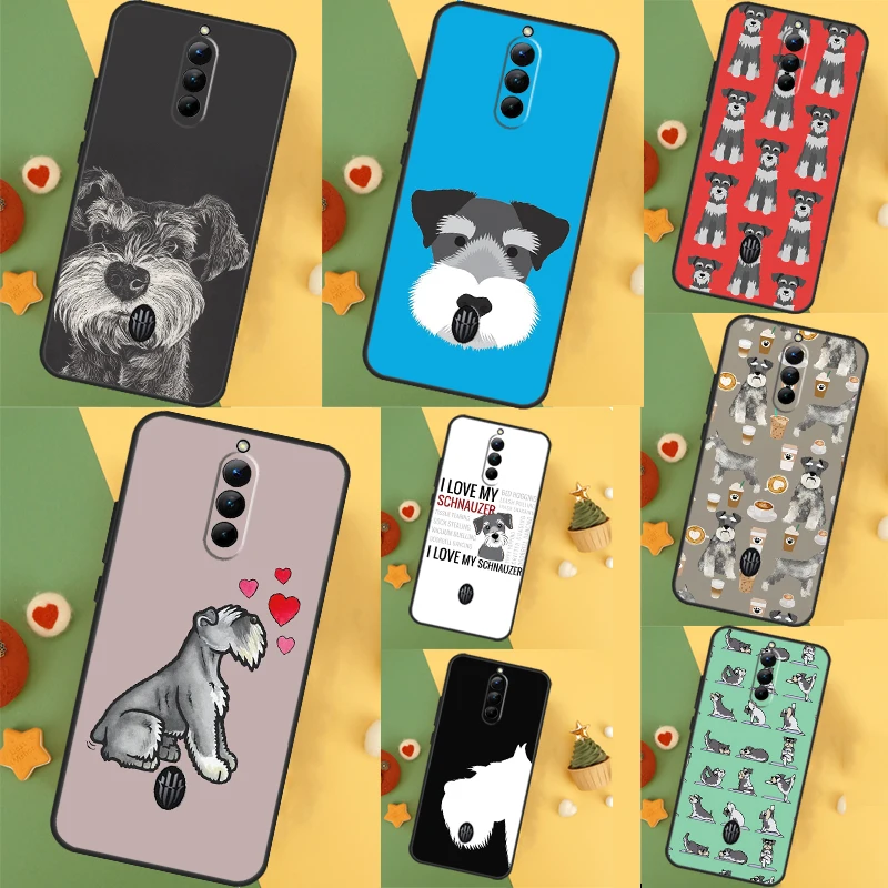 Cartoon Schnauzer Dog Phone Case For ZTE Nubia Red Magic 9 8 8S Pro Plus 5S 6R 5G 6 7 6S 7S Pro Protective Cover