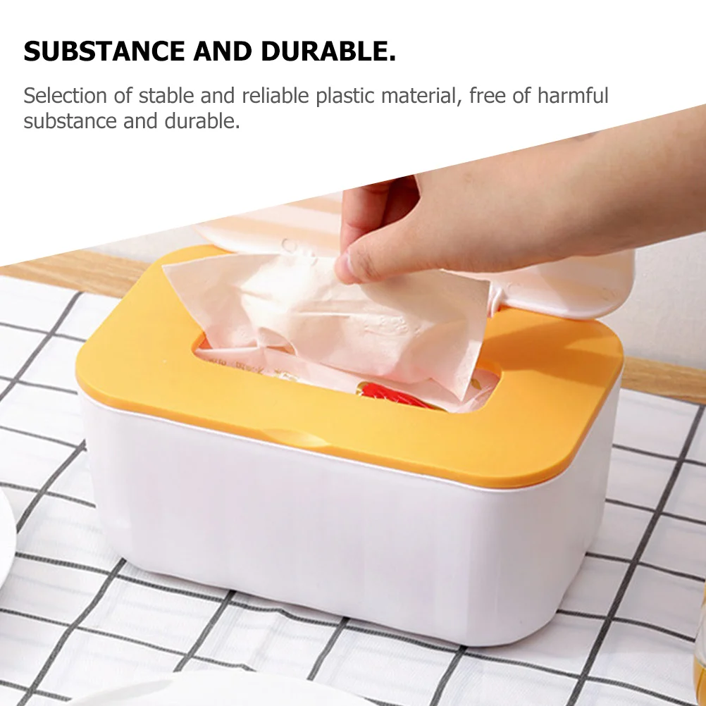 

Tissue Box Holder Decorate Desktop Rectangular Decorative Facial Paper Case White Cover Organizer Office