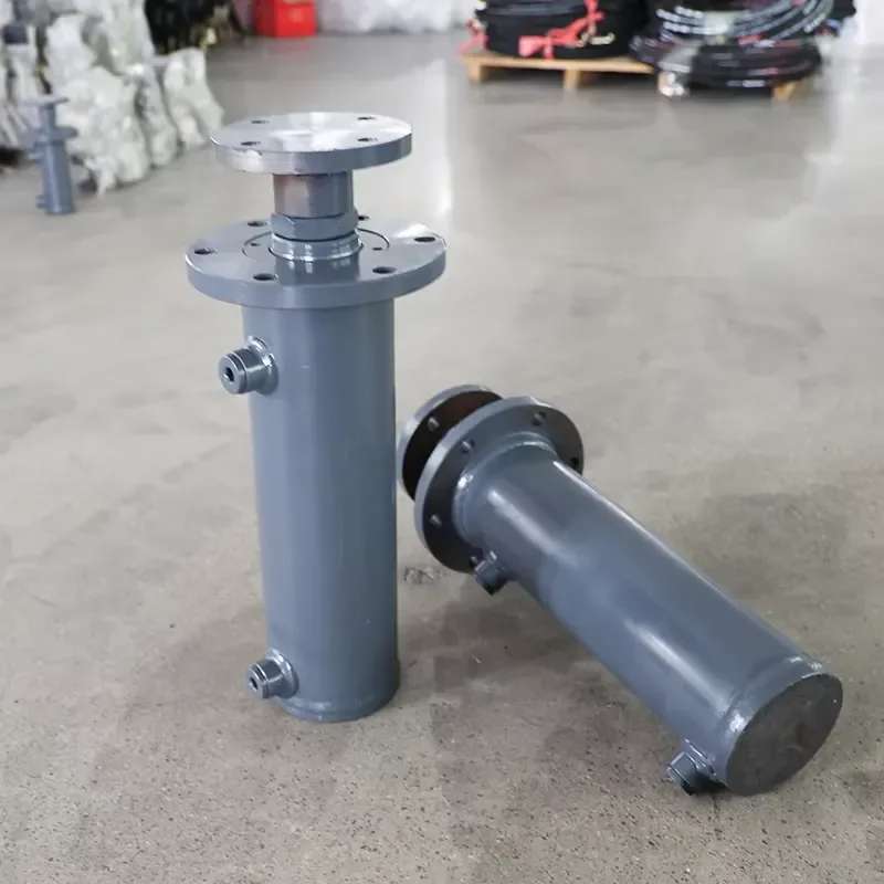 High-quality High-precision Cast Iron Double-acting Flange Cylinder Linear Actuator 50-ton Hydraulic Cylinder 1500mm