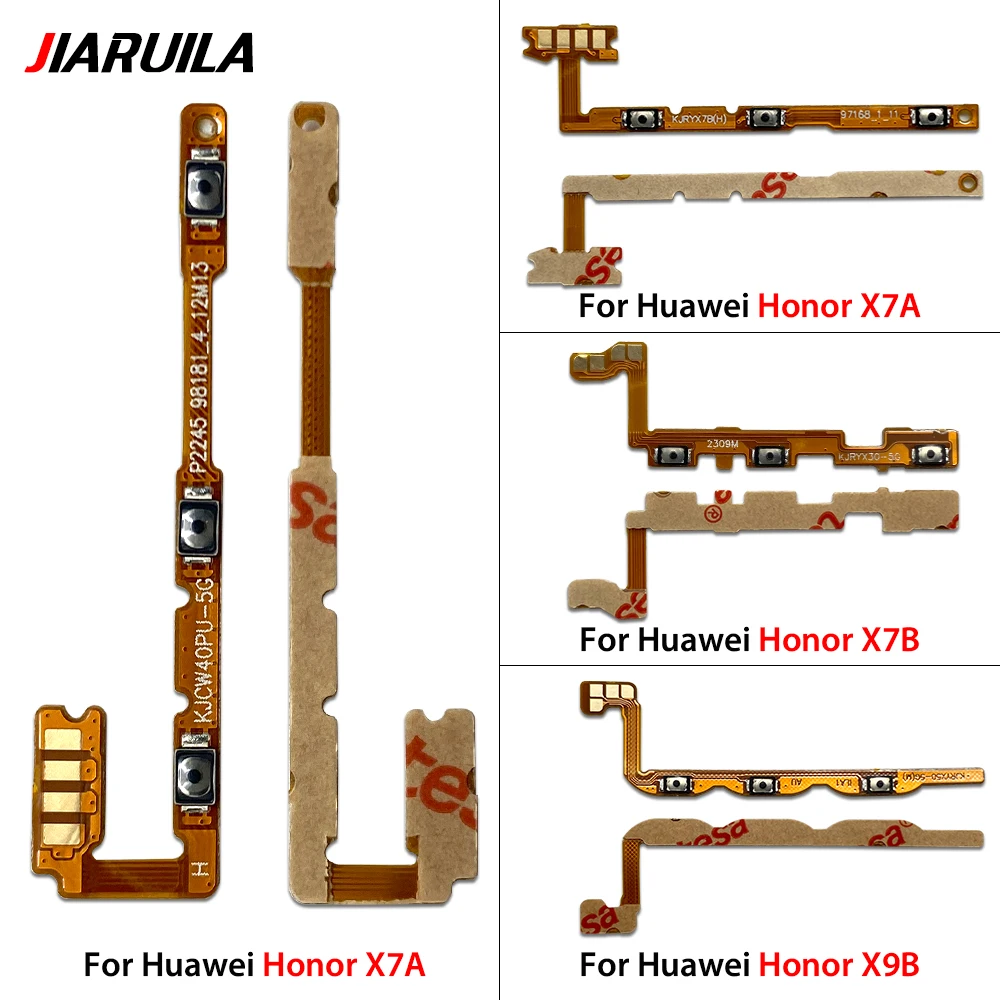 10Pcs, Power On Off Volume Side Button Key Flex Cable For Huawei Honor X5 X6 X6s X6A X6B X7 X7A X7B X8 X8A X8B X9 X9A X9B 4G 5G