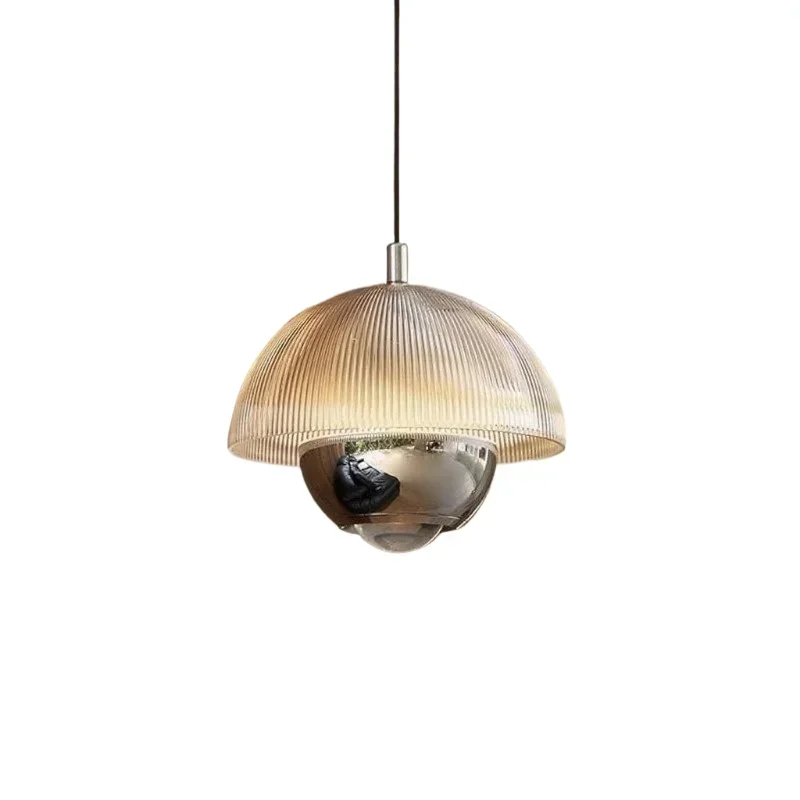 

Italian light luxury bedside small chandelier, grille design bud lamp, bedroom chandelier lamp