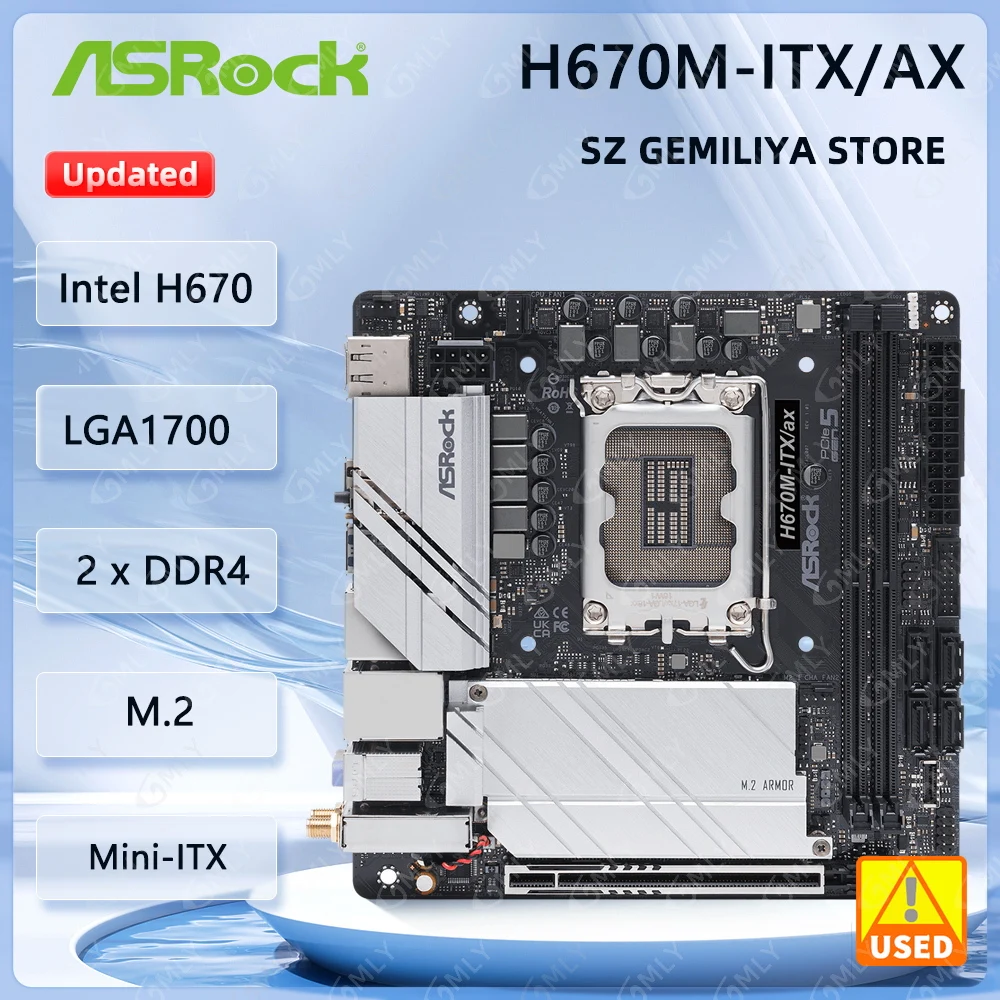 Asrock H670M-Itx/Ax…