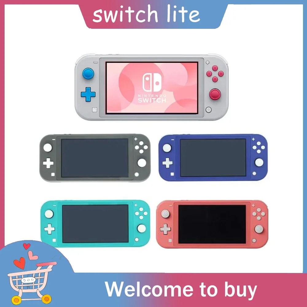

Top! Original Secondhand Portable Handheld Video Game Console Tested Working Blue Turquoise Lime Yellow For Nintendo Switch Lite
