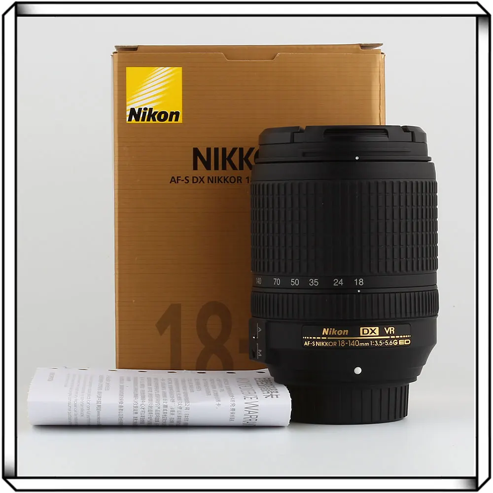 Nikon AF-S DX NIKKOR 18-140mm f/3.5-5.6G ED VR Lens For Nikon SLR Cameras