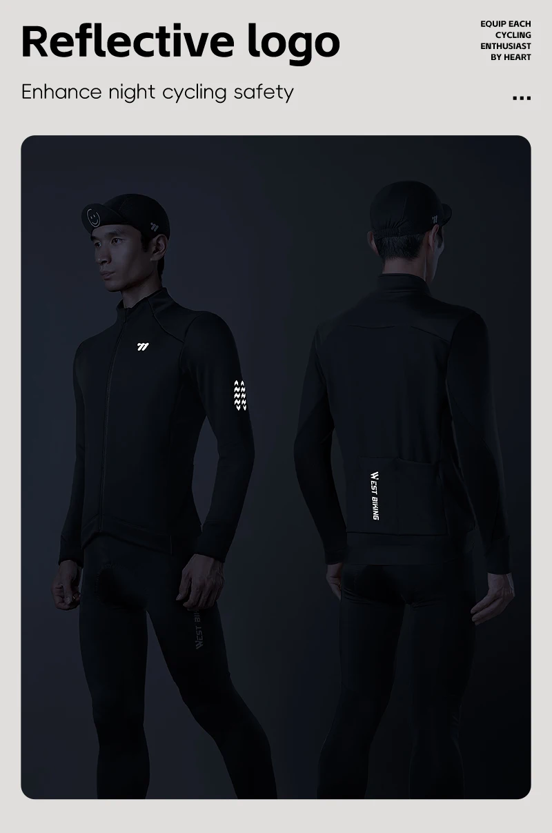 WEST RADFAHREN Männer Halten Warme Radfahren Jacke Winter Herbst Winddicht Thermische Fleece Fahrrad Mantel Wärme Lagerung Windjacke Fahrrad Jacke – Detail 16