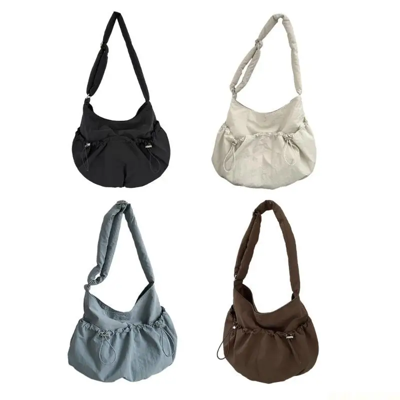 

X90D 2023 Pleated Crossbody Bags Color Nylon Shoulder Bags for Women Girl