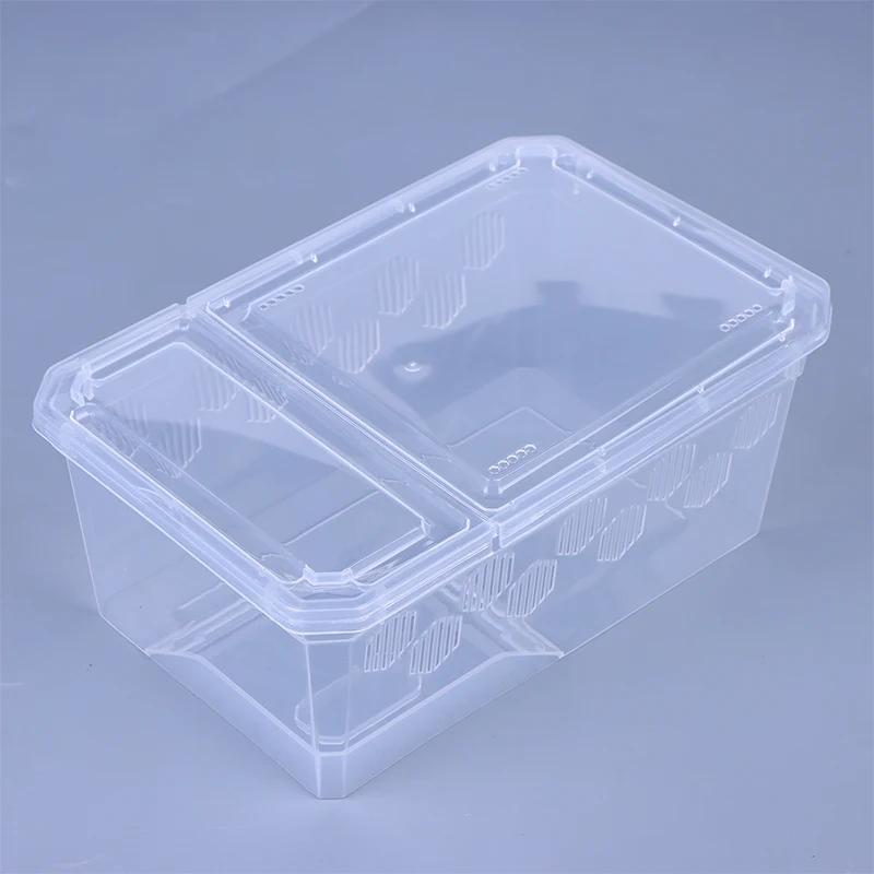 Clear Reptile Breeding Box Vivarium With Balcony Reptile Tank Insect Spiders Tortoise  Anti-Escape Ventilated Reptile Terrarium