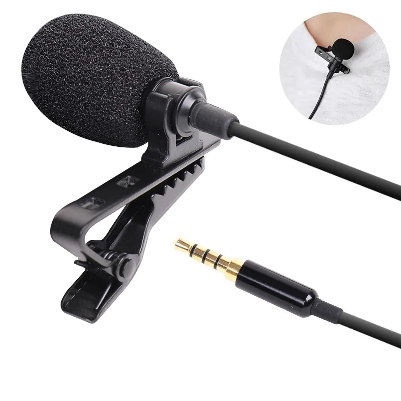 Micrófono de solapa de 3.5mm, tipo C, clip, portátil, USB Type-C, profesional para cámara DSLR, PC, laptop