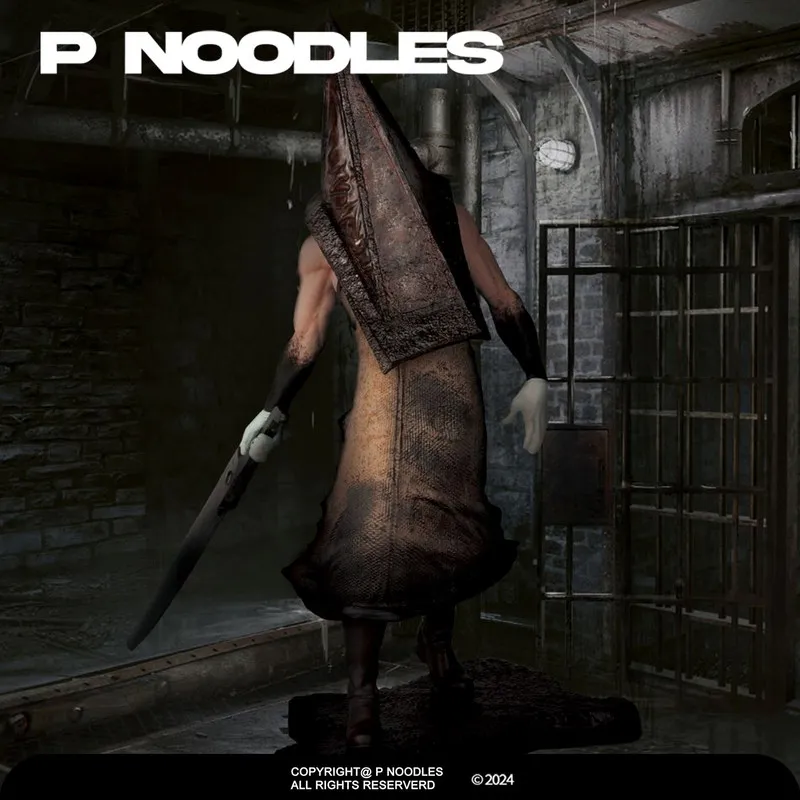 

Konami Silent Hill 2 Pyramid Head Bubble Head Nurse Figure Pvc Collectible Statue Game Collection Gift For Adult Collectors