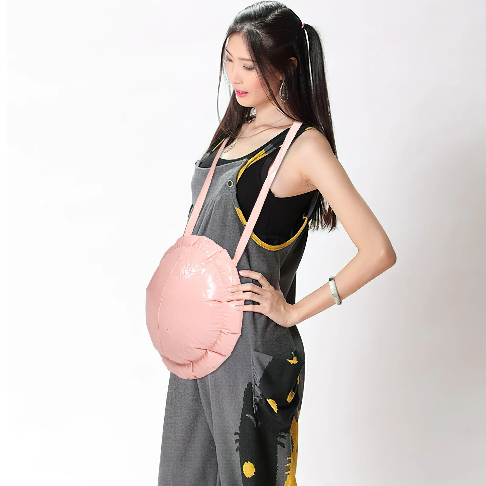 

Inflatable Fake PVC Belly for Santa Claus Cosplay Costume Halloween Christmas Prop Pregnant Look Unisex Belly Stuffer