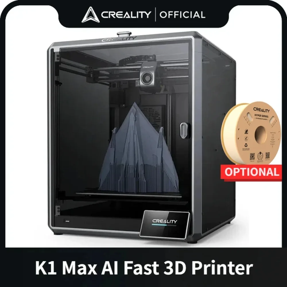 

Creality K1 Max 3D Printer 600mm/s High-Speed Smart AI Function Out-of-Box Large Printing Size with Auto Leveling Dual Cooling