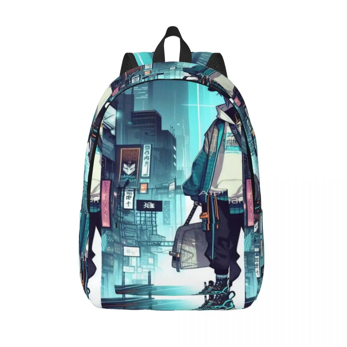 

Аниме Уличная одежда Эстетическое цифровое искусство Простой и стильный рюкзак Холщовый рюкзак Женский рюкзак