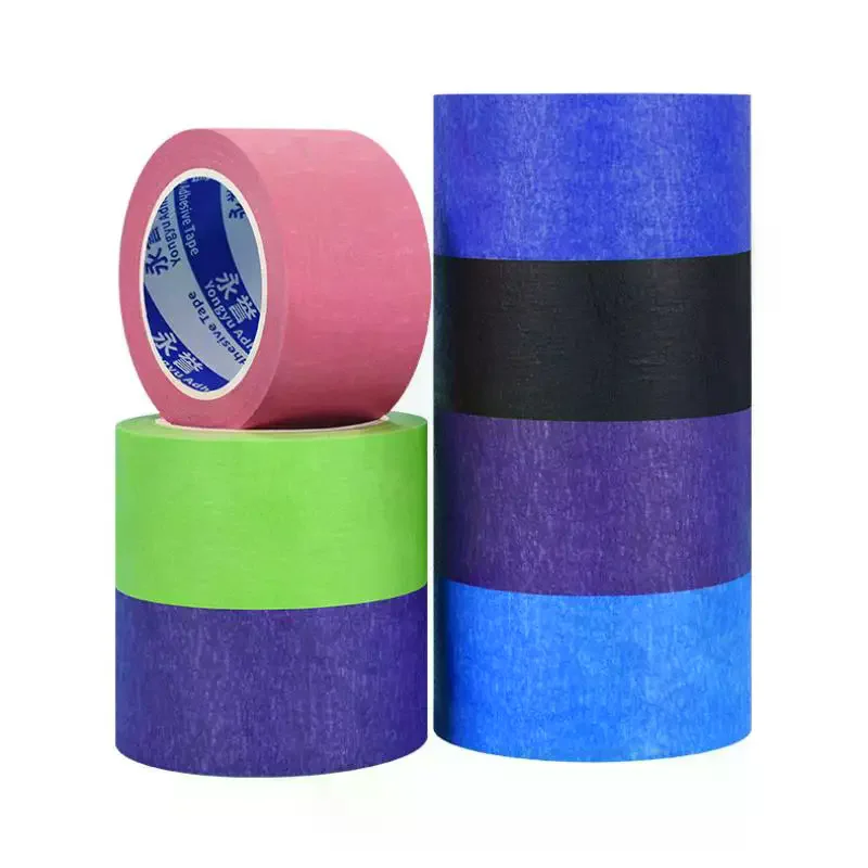 10M لون شريطٌ لاصق أسود الديكور اخفاء رذاذ الطلاء Traceless طالب مكتب الفن اللوحة ملصق #3