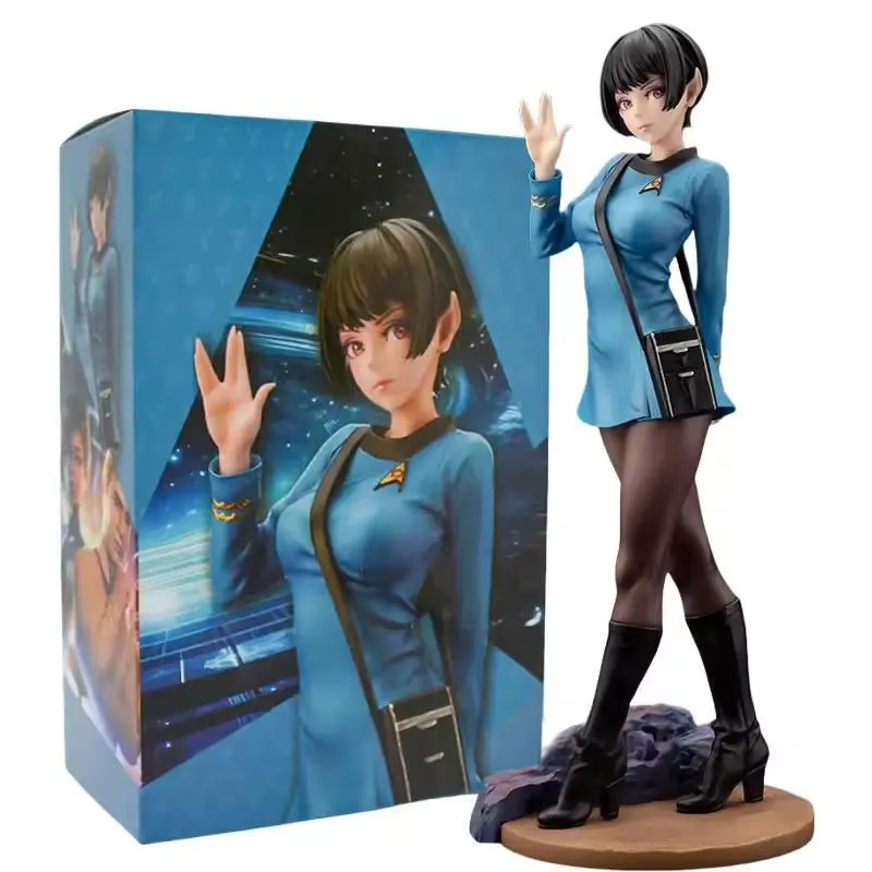 20cm Star Trek Bishoujo Vulcan Science Officer Action Figure Anime Figure Desktop Decoration Collectible Model Doll Toys Gifts