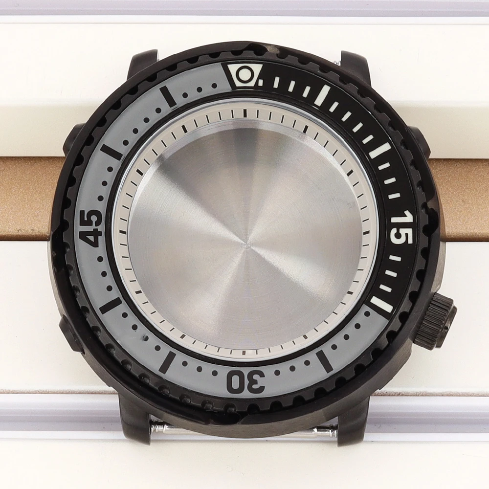 

10ATM 43mm case NH34 Watch Cases parts For NH35 NH36 NH34/38 4R36 Movement Mod Tuna Canned C3 Bezel Sapphire Crystal Waterproof