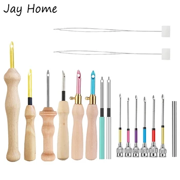 Punch Needle Kit Wooden Embroidery Pen Punch Needle Sets for DIY Craft Stitching Applique…