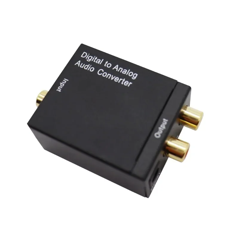 Digital to Analog Audio Converter Optical Fiber Coaxial Signal to Analog DAC Spdif Stereo 3.5MM Jack 2*RCA Amplifier Decoder