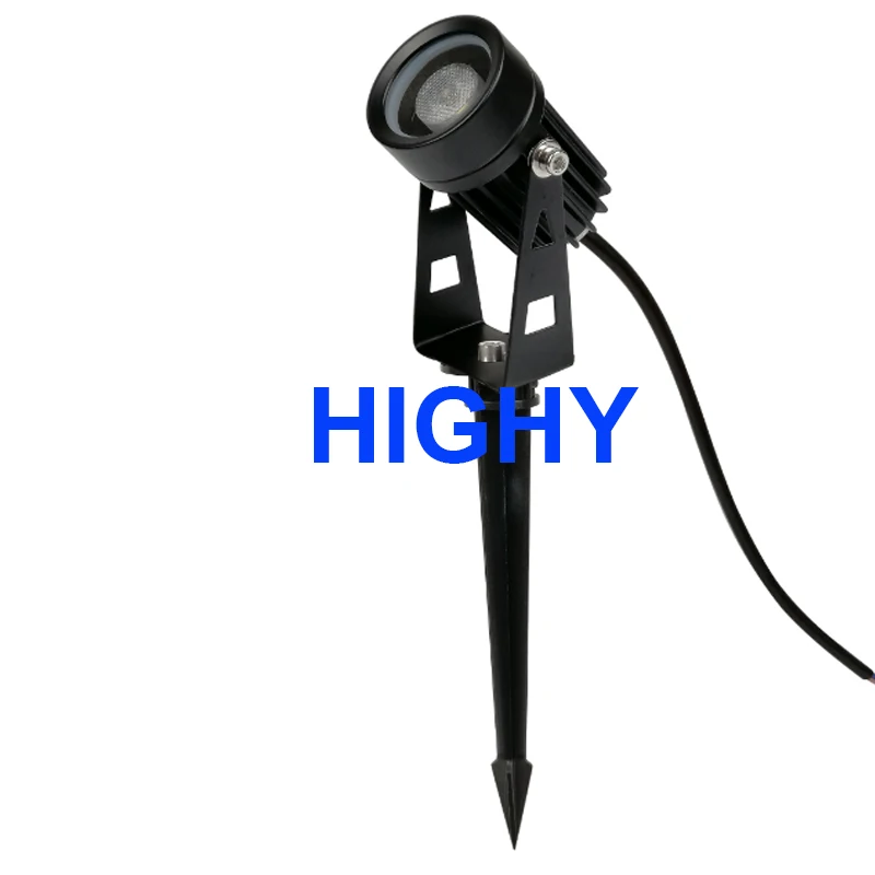 Lámparas impermeables para césped de jardín al aire libre, 220V, 110V, 12V, 3W, 5W, bombilla LED con punta, iluminación exterior