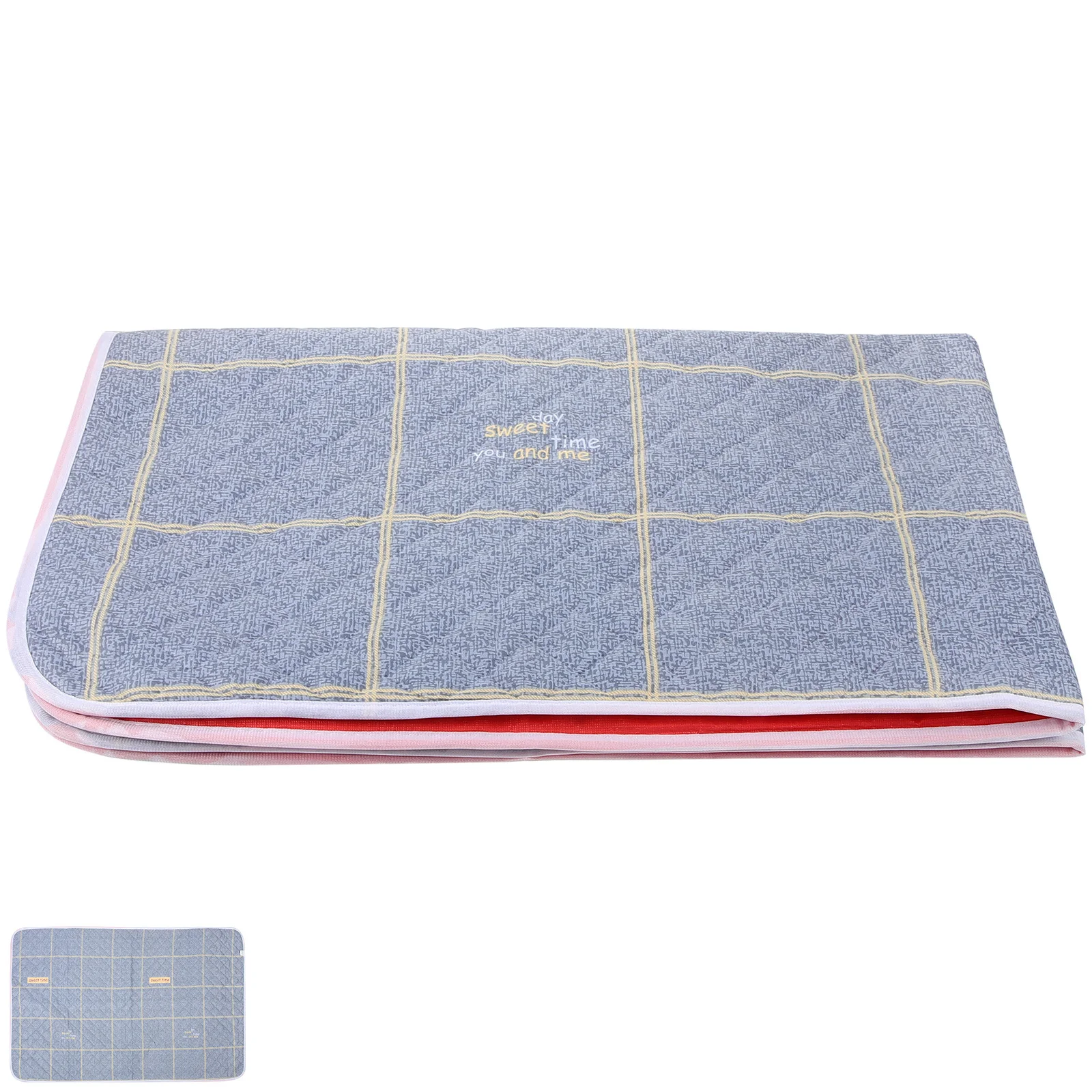 

Waterproof Anti-Stain Mattress 80x120CM Gray Cotton Washable Incontinence Pads for Adults Elderly Reusable Bed Pad