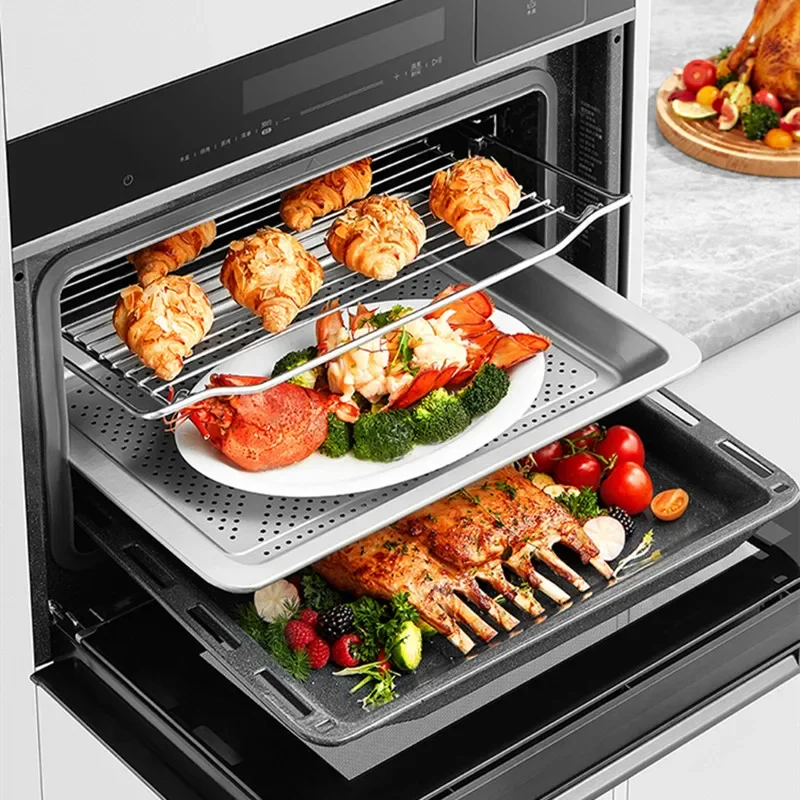 Midea Built-in Oven Steam Grill Function 2 In 1 Home Smart 50 Liters Electric Oven APP Control Multi-function Pizza Oven BS5051W