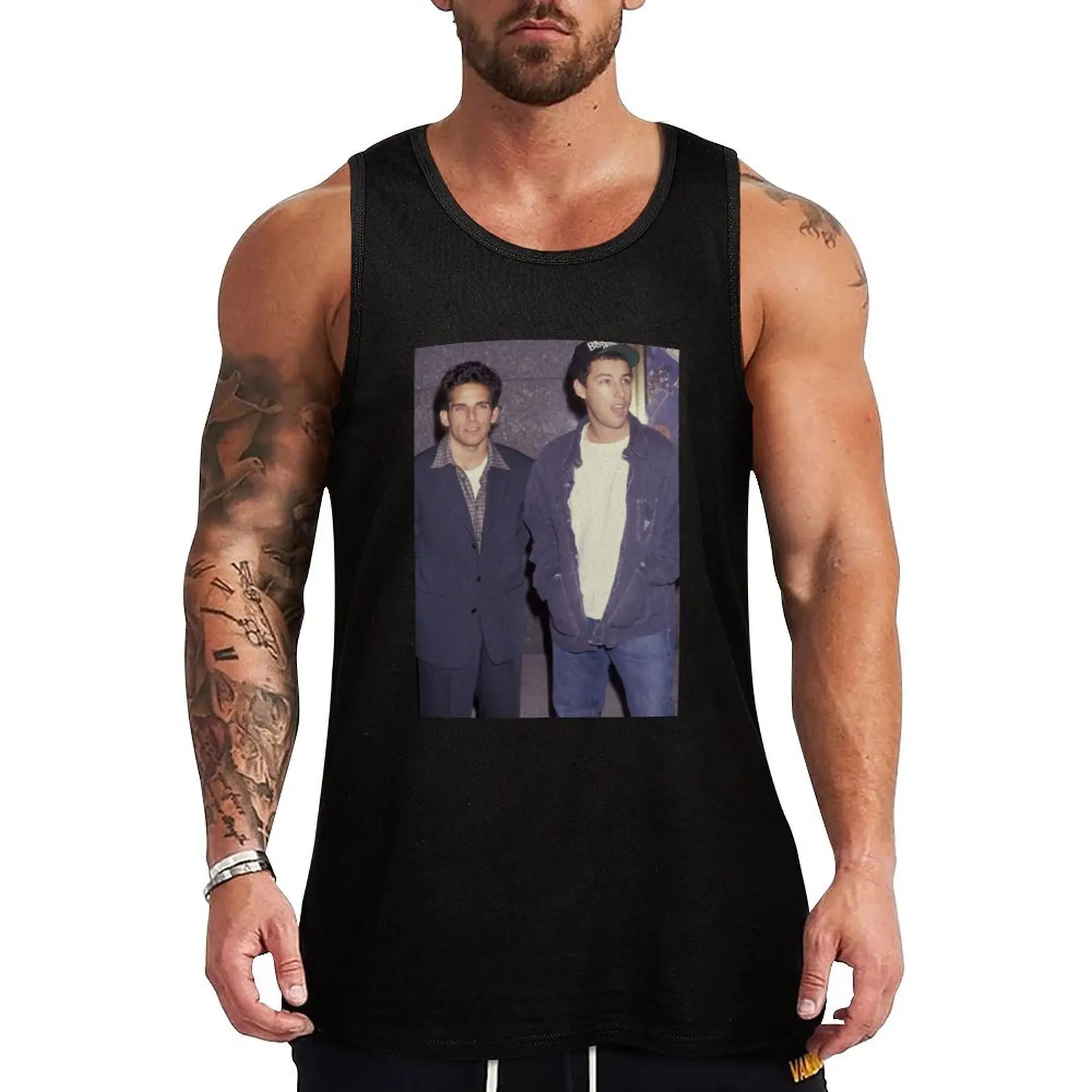 Adam Sandler and Ben Stiller Tank Top Cooling Fabric Tank Top Summer Lightweight Sleeveless