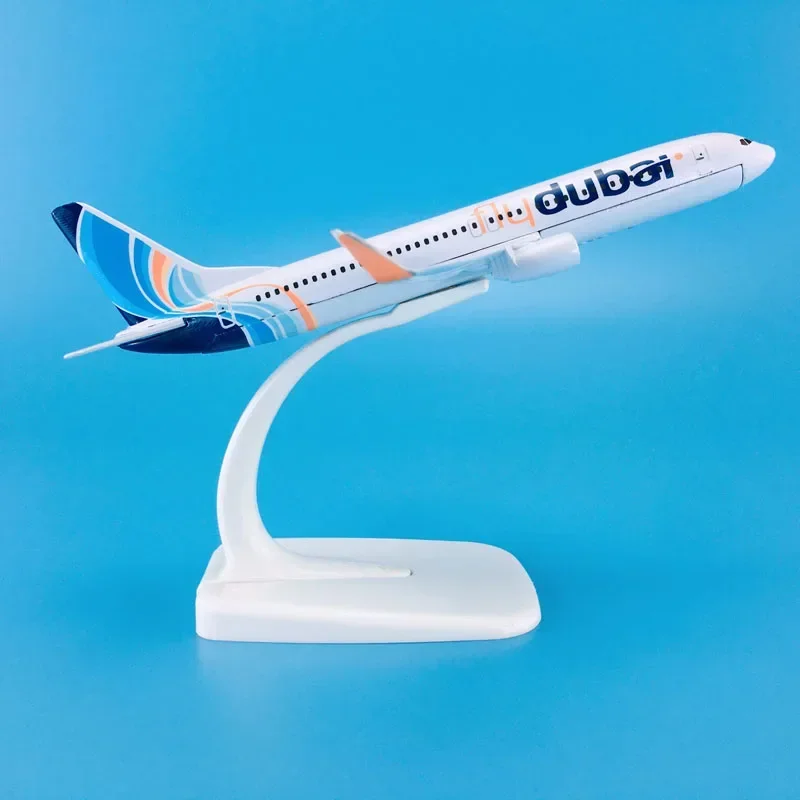 

Zinc Ally Material 1:260 16cm Airplane Model Aircrafts Boeing B737-800 FlyDubai Plane Model