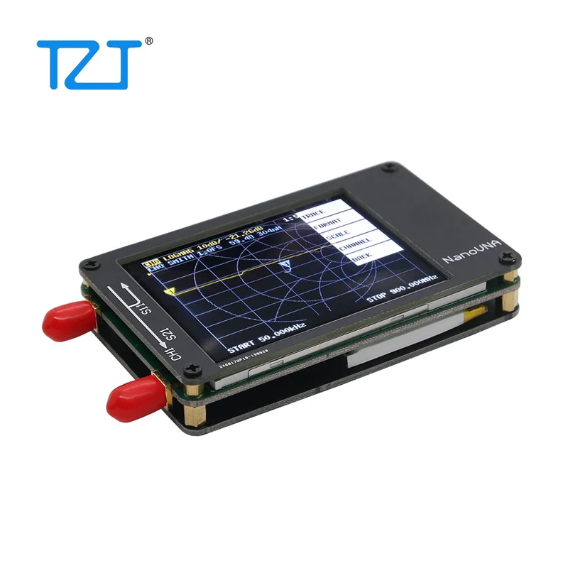 TZT 50KHz-2GHz NanoVNA Vector Network Analyzer for MF HF VHF UHF Antenna 2.8