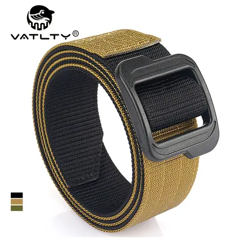 VATLTY Metal-Free Travel Belt for Men Plastic Buckle Tight Real Nylon Casual Belt Adjustable Work Belt Male No Metal Girdle