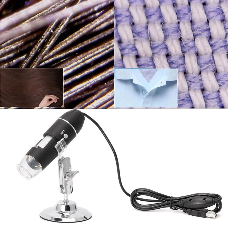Portable Black 50x-1000X Inspection Camera Wifi Microscope Wireless Portable Microscope