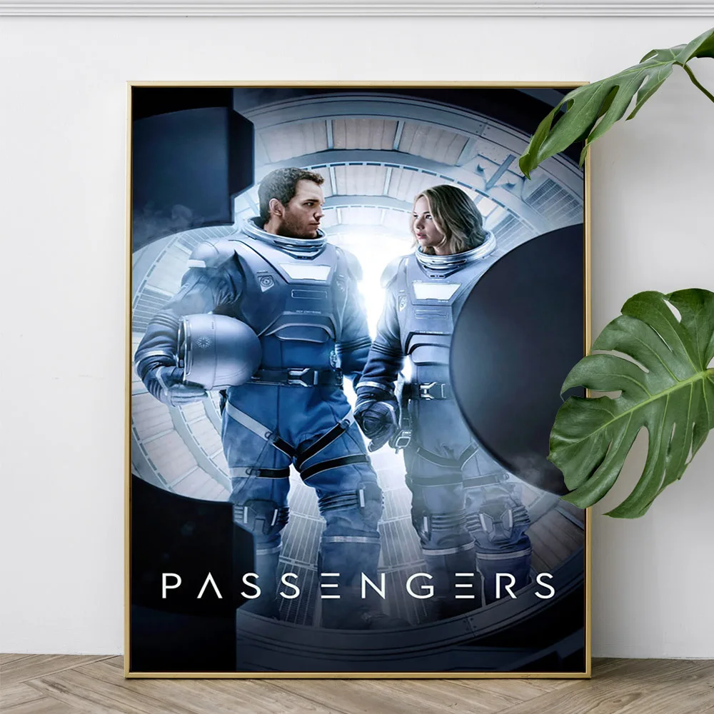 Passengers Romantic Science Fiction Film Poster Movie Wall Art Print Picture Home Decor Canvas Painting