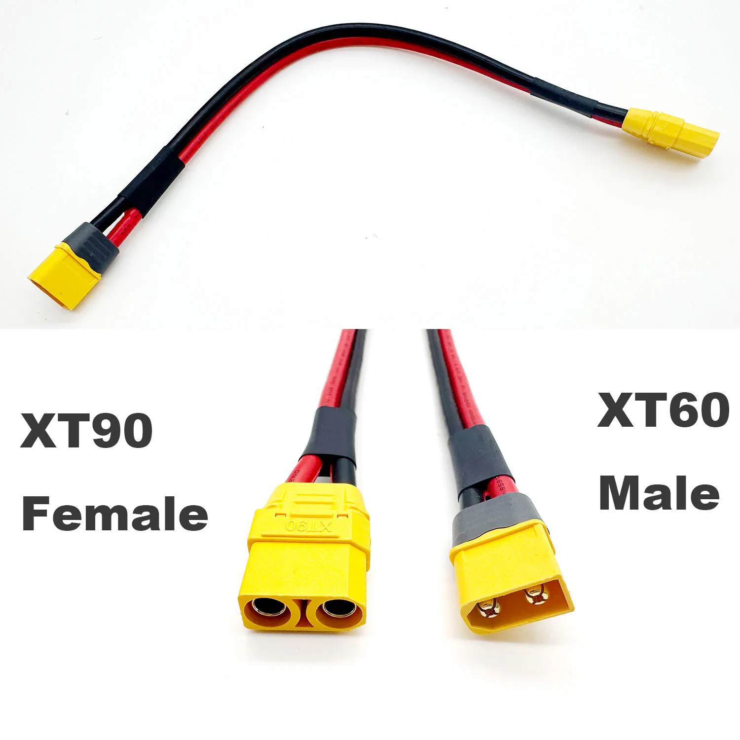 10AWG Heavy Gauge XT90 XT60 Battery Adapter Lead For FPV Racing Drone RC Airplane Car Boat Quadcopters Lipo Battery Interchange