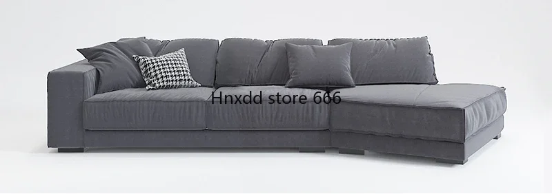 

Italian light luxury technology cloth sofa special-shaped corner modern simple sofa
