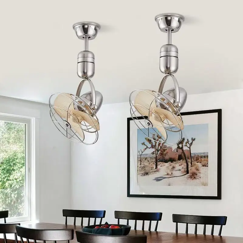 16 Inch Wall Mounted Oscillating Ceiling Fan for Kitchen, Mini Fan with Strong Airflow for Study Room