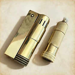 Classic Imco Copper Lighter+Sealed Brass Oil Tank Combination Old-Fashioned Retro Sealed Oil Pot With Long Battery Life