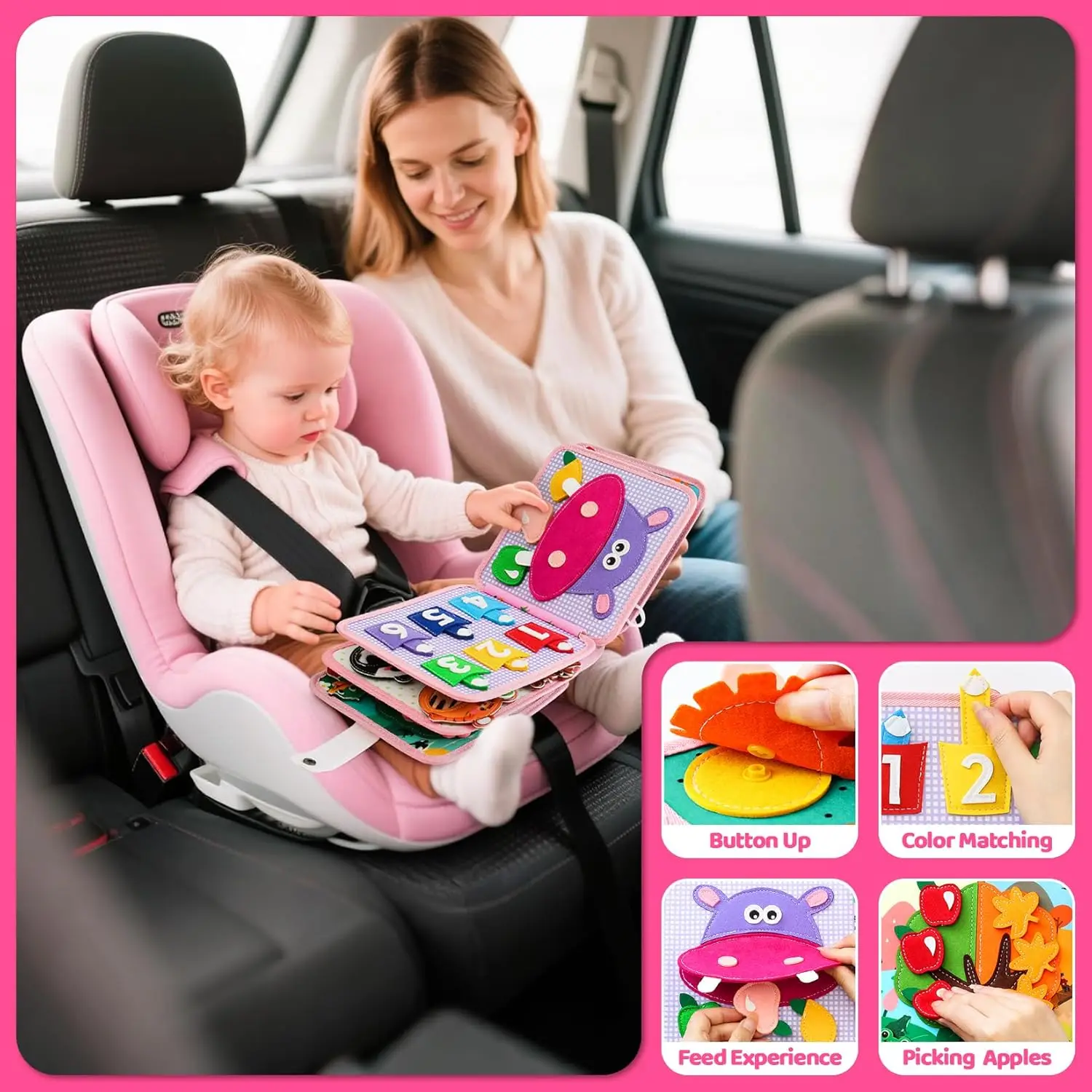 Baby Spielzeug Weiche 3D Tuch Buch Erste Buch Montessori Infant Frühen farbe Kognitive Pädagogisches Spielzeug Lernen Grundlegende Leben Fähigkeiten Spielzeug – Detail 39
