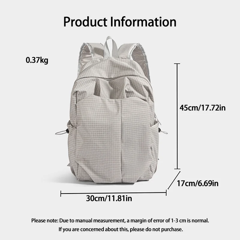 حقيبة ظهر كاجوال للرجال ذات سعة كبيرة وخفيفة الوزن للنساء حقيبة ظهر مقاومة للماء للسفر حقيبة مدرسية للطلاب