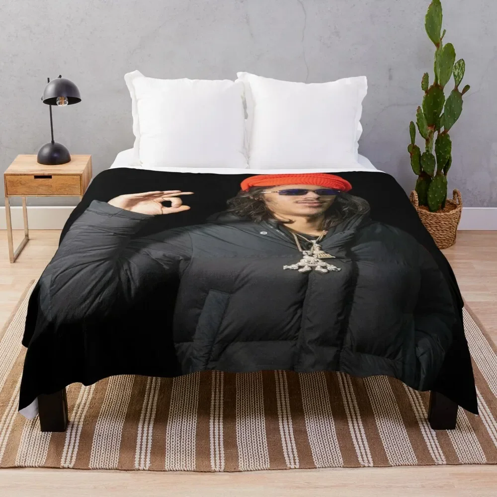 Babytron In The Studio Turban Posing Throw Blanket Flannel Fabric christmas gifts Cute Blankets