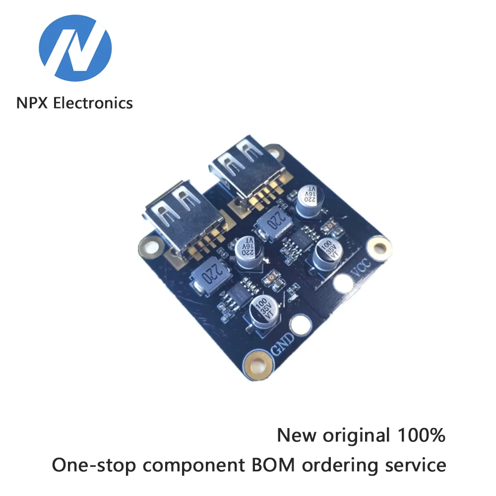 

2-скоростной модуль снижения напряжения быстрой зарядки для быстрой зарядки 12 В и 24 В до QC3.0; двойные зарядные платы USB