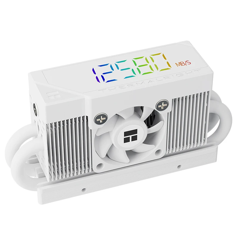 أنابيب الحرارة Thermalright HR-10 2280 PRO DIGITAL4X5mm/مروحة/دعم PCI-E5.0، M.2 SSD محرك الحالة الصلبة شاشة ديجيتال بالوعة الحرارة