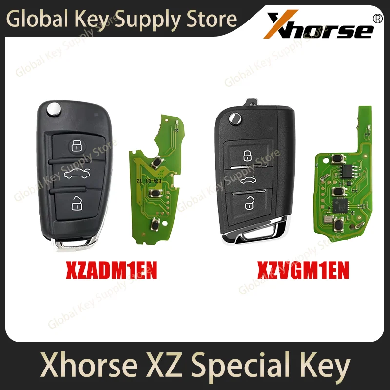 Xhorse VVDI XZ Key XZADM1EN XZVGM1EN 3 Buttons XZ Series MQB48 Special PCB Board within XT27B Chip for Audi/VW Car Keys