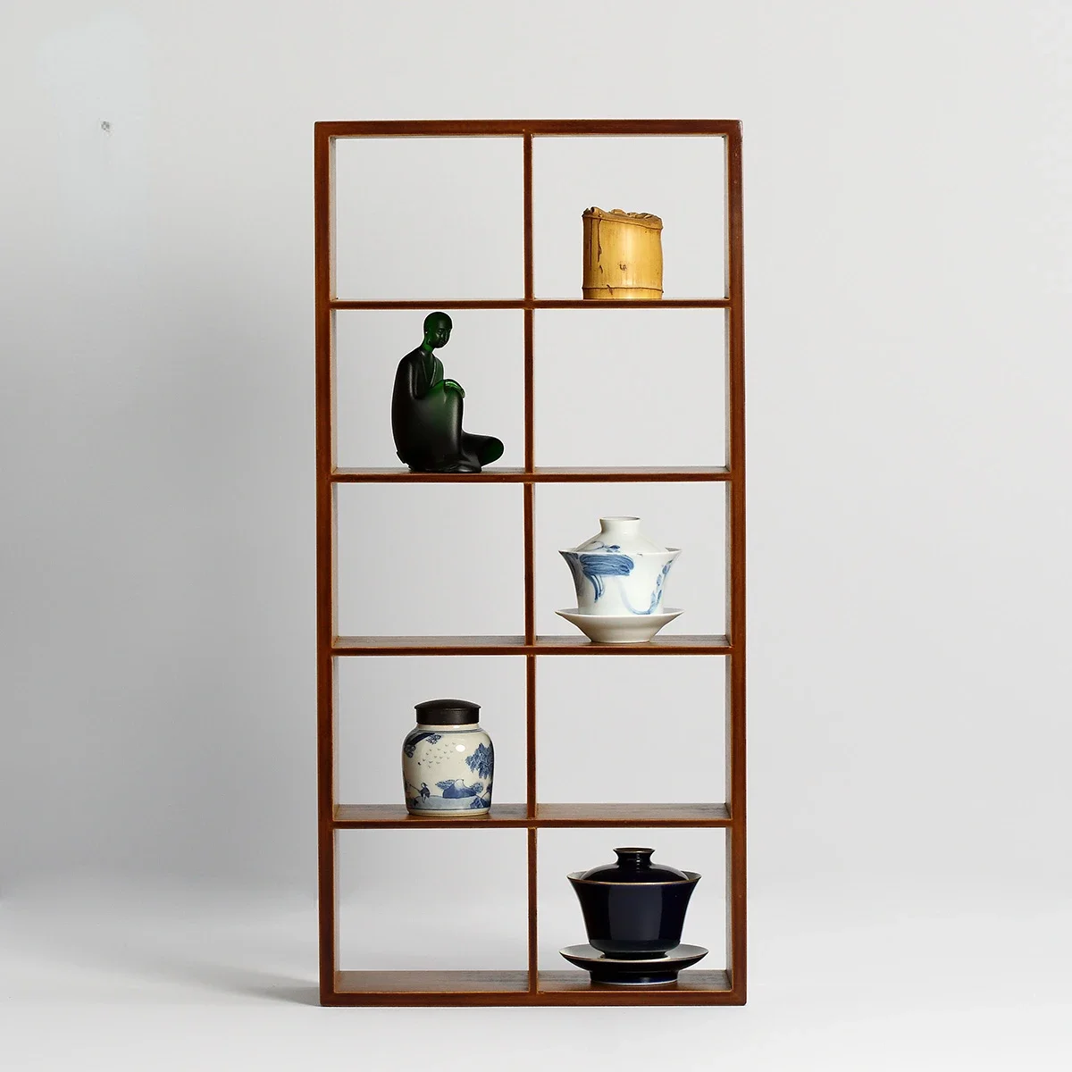 Trail | Bamboo Tea Cup Frame Small Duobao Pavilion Bo Gu Frame Small Decoration Tea Set Tea  Storage Rack