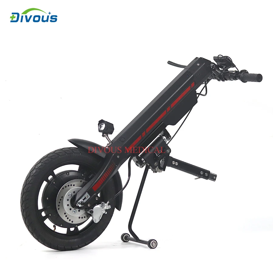 Hot Sell 800W Power motor Electric Handbike For Sports Wheelchair Handcycle Manual Wheelchair Trailer