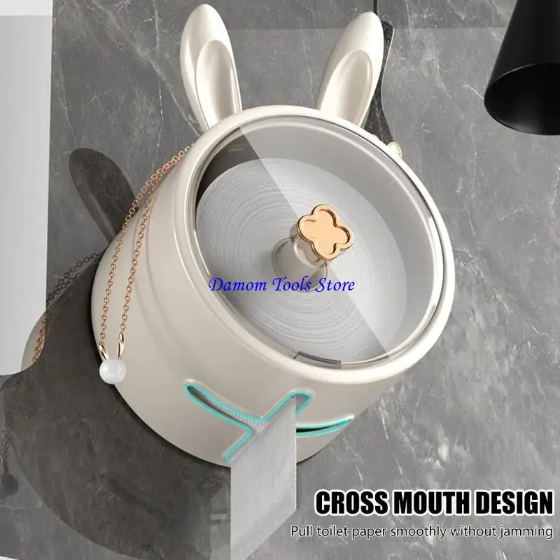 57BE Waterproof Tissue Holder Paper Roll Dispenser Toilet Roll Paper Holder Box