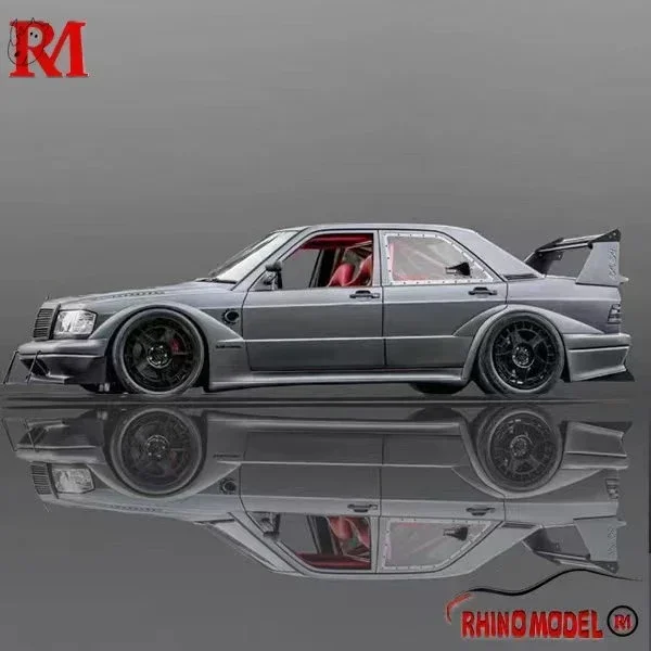 Rhino Model 1:64 190E W201 HWA Gun Metallic Model Car